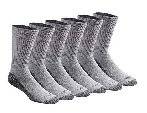 Dickies Herren Multipack Dri-Tech Moisture Control Crew Lässige Socke, Grau (6 Paar), 12.7 x 12.7 x 1.78 cm (6er Pack) von Dickies