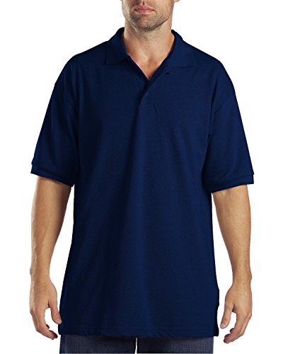 Dickies Herren Poloshirt Kurzarm Pique, Dunkles Marineblau, Groß von Dickies