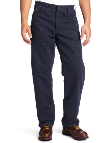 Dickies Herren Relaxed Fit Sanded Duck Carpenter Jeans, Dunkles Marineblau, 42W / 30L von Dickies