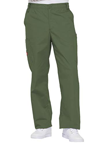 Dickies Herren-Schlupfhose mit 7 Taschen, elastischer Bund mit Knopfverschluss, 81006, Oliv/Blatt für Mich (Leaf It to Me), X-Groß von Dickies