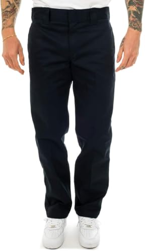 Dickies Herren Schmale gerade Passform Arbeitshose Hose, Dunkles Marineblau, 34W / 30L von Dickies