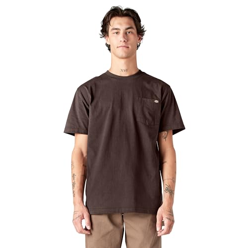 Dickies Herren Schweres Rundhalsausschnitt, Kurzärmelig, Groß T-Shirt, Schokolade, 3XL von Dickies