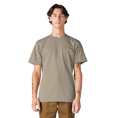 Dickies Herren Schweres Rundhalsausschnitt, Kurzärmelig, Groß T-Shirt, Schokoladenbraun, 3X-Large von Dickies