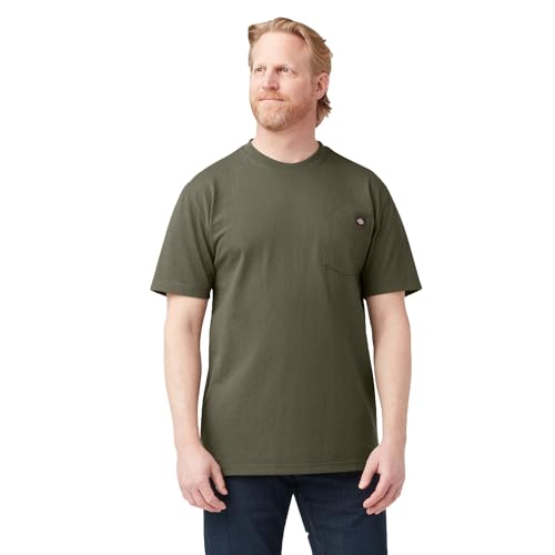 Dickies Herren Schweres Rundhalsausschnitt, Kurzärmelig T-Shirt, Militär, Grün, XX-Large von Dickies