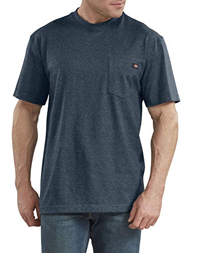 Dickies Herren Schweres Rundhalsausschnitt, kurzärmelig, groß T-Shirt, Baltic Blue Heather, XL/Tall von Dickies