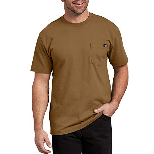 Dickies Herren Schweres Rundhalsausschnitt, kurzärmelig, groß T-Shirt, Braune Ente, L Hoch von Dickies