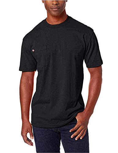 Dickies Herren Schweres Rundhalsausschnitt, kurzärmelig, groß T-Shirt, schwarz, XX-Large Hoch von Dickies