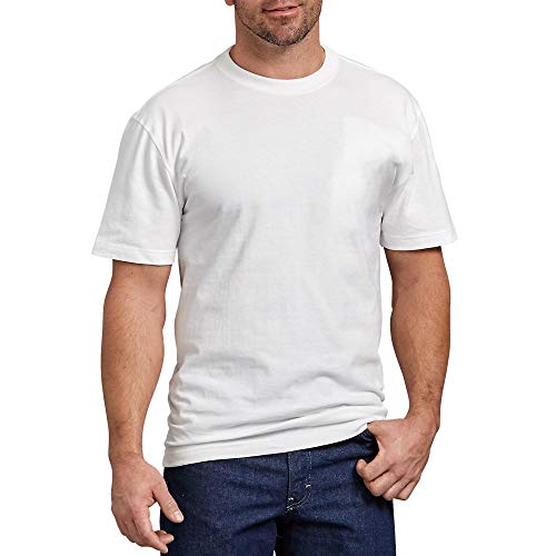 Dickies Herren Short Sleeve Heavweight Crew Neck Arbeits-T-Shirt, Weiß, Groß von Dickies