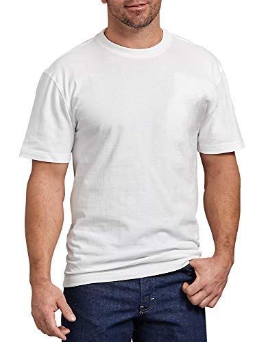 Dickies Herren Kurzärmelig, Schwerer Rundhalsausschnitt Arbeits-T-Shirt, Weiss/opulenter Garten, L von Dickies