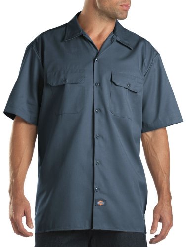 Dickies Herren Short-Sleeve Work Shirt Button-Down-Arbeitshemd, Blau (Airforce Blue), 3XL von Dickies