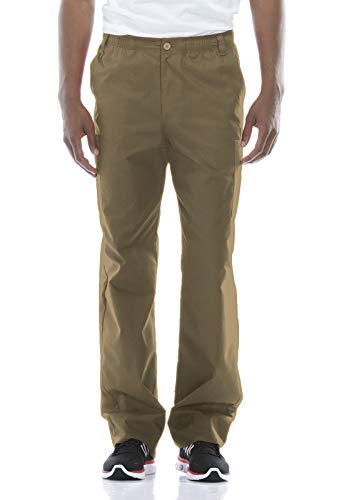 Dickies Herren-Schlupfhose mit 7 Taschen, elastischer Bund mit Knopfverschluss, 81006, Dunkles Khaki, Klein von Dickies