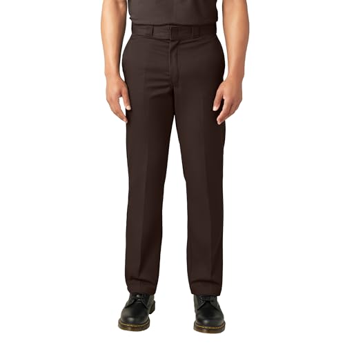 Dickies Herren Slim Straight Work Pants Sporthose, dunkelbraun, 42W x 30L von Dickies