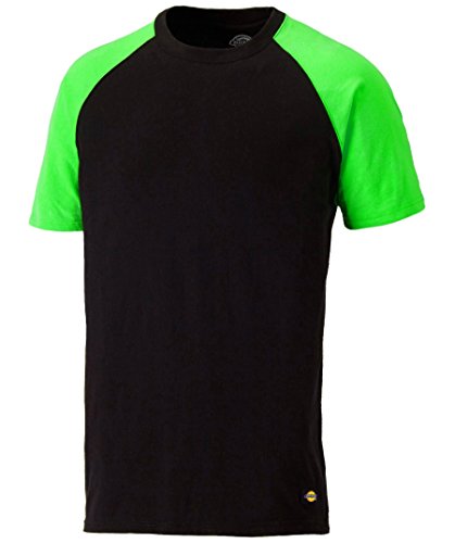 Dickies Herren Temp Iq Two-Tone T-Shirt, Black/Lime, 3XL von Dickies