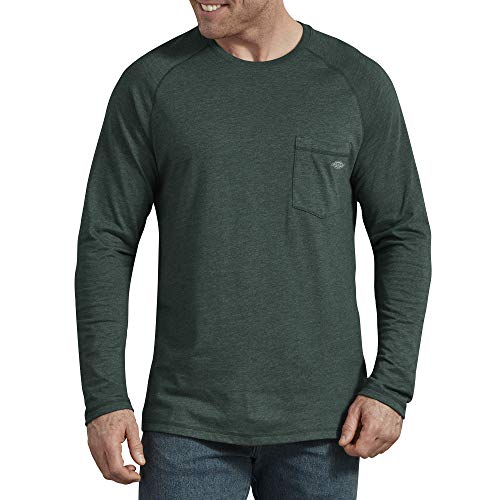 Dickies Herren Temp-iq Performance Cooling Long Sleeve T-Shirt, Hunter Heather, X-Groß von Dickies