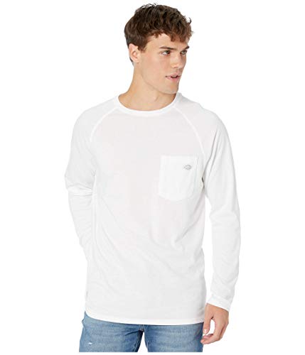 Dickies Herren Temp-iq Performance Cooling Long Sleeve T-Shirt, Weiß, Mittel von Dickies