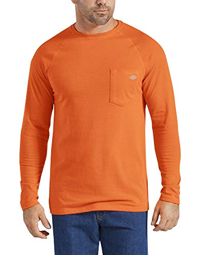 Dickies Herren Temp-iq Performance Kühlendes Langarm T-Shirt, Hellorange, L von Dickies