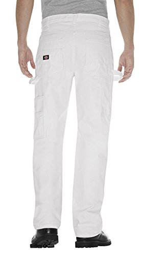 Dickies Herren Doppelknie-Malerhose, 4 oz 4/4 oz 8/3/4 Onzas/رل رررر لللللللللب 8 3/4 х و ل Calça Pintor De Joelho Duplo 21,4 G227 G Doppelkniehose Für Maler Hose, Weiß, 32W / 34L von Dickies