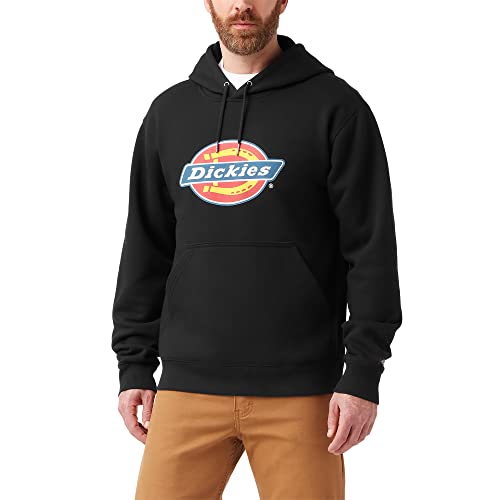 Dickies Herren Tricolor DWR Pullover Fleece Kapuzenpullover, Schwarz gestrickt, Medium von Dickies