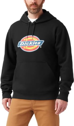 Dickies Herren Tricolor DWR Pullover Fleece Kapuzenpullover, Schwarz gestrickt, Small von Dickies
