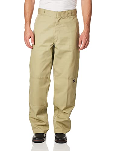 Dickies Herren Weites Bein Hose D/Knee Work Pant, Gr. W34/L34 (Herstellergröße: 34T), Beige (Khaki KH) von Dickies