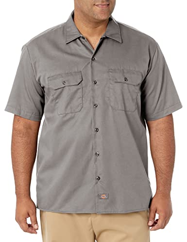 Dickies Herren Werkshirt met korte mouwen Freizeithemd, Grau (Silver Grey Sv), M EU von Dickies