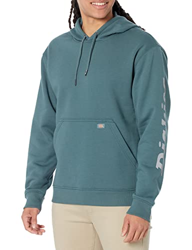 Dickies Herren Wordmark DWR Pullover Fleece Kapuzenpullover, Lincoln Green, Large von Dickies