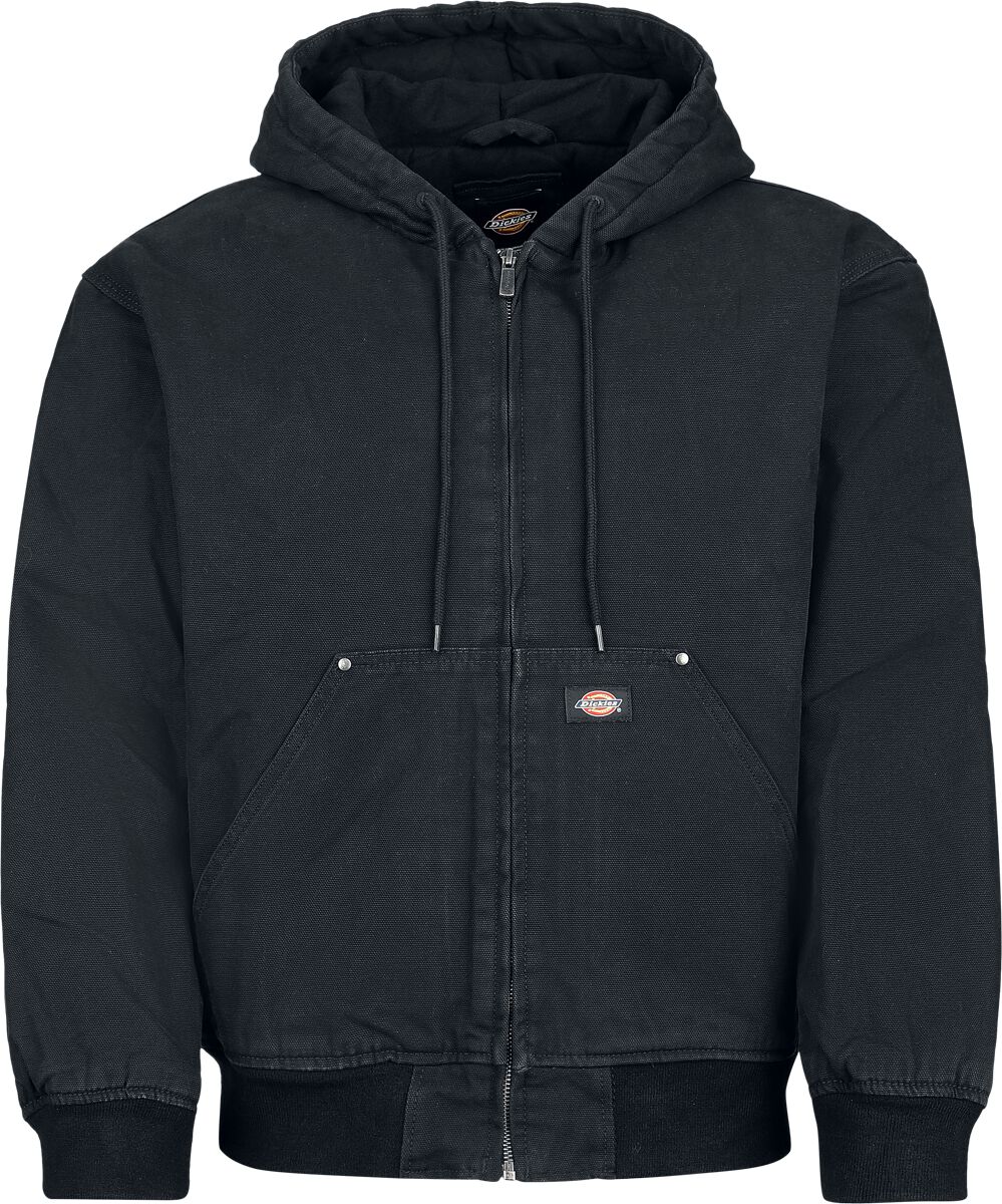 Dickies Hilham Hooded Canvas Jacket Kapuzenjacke schwarz in M von Dickies