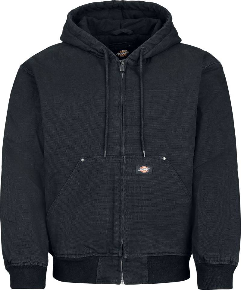 Dickies Hilham Hooded Canvas Jacket Kapuzenjacke schwarz in S von Dickies