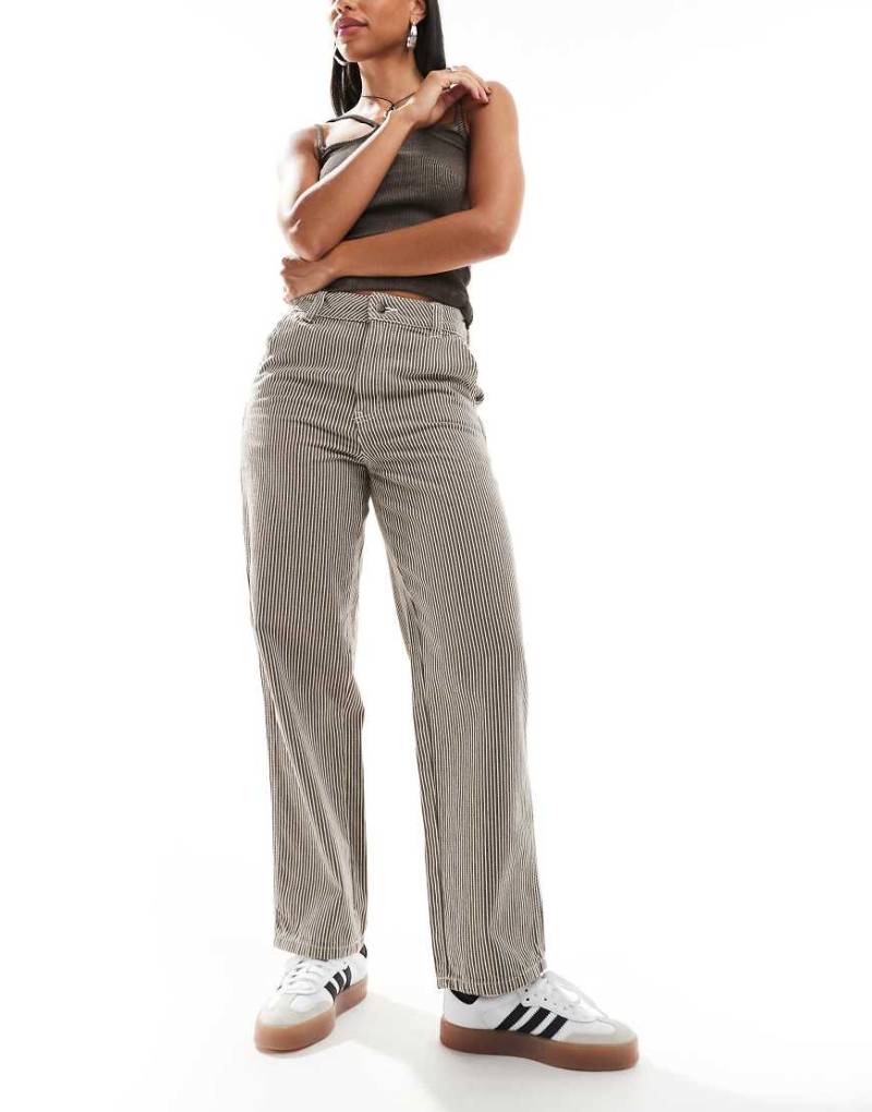 Dickies - Hose in Braun mit Hickory-Streifen von Dickies