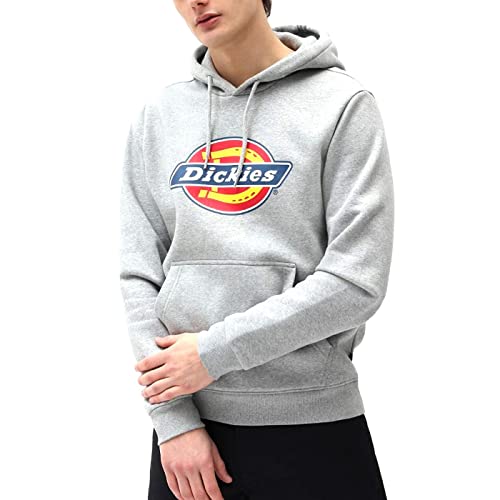 Dickies Herren ICON Logo Hoodie Hooded Sweatshirt, Grigio Sport, von Dickies