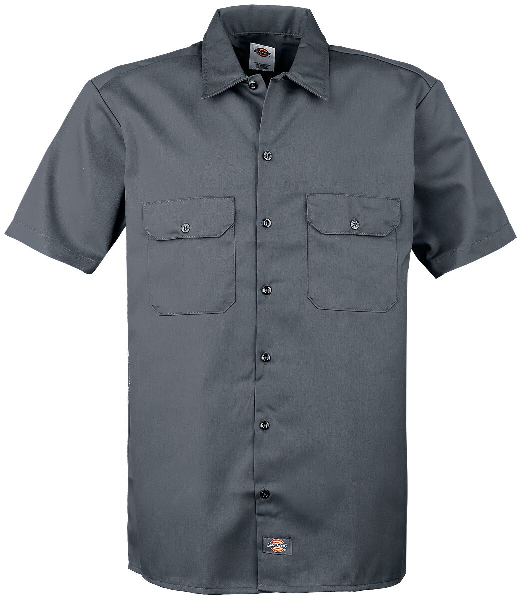 Dickies Kurzarmhemd - Short Sleeve Work Shirt - M bis 3XL - für Männer - Größe XXL - charcoal von Dickies