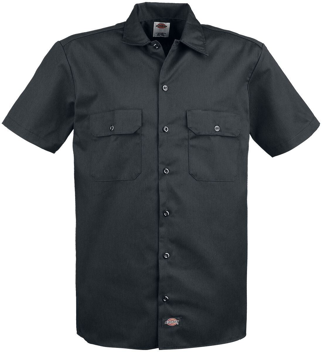 Dickies Kurzarmhemd - Short Sleeve Work Shirt - S bis 3XL - für Männer - Größe M - schwarz von Dickies