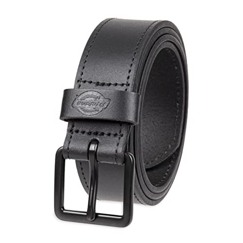 Dickies Lässiger Ledergürtel für Herren, Schwarze Ösen, Medium (34-36) von Dickies