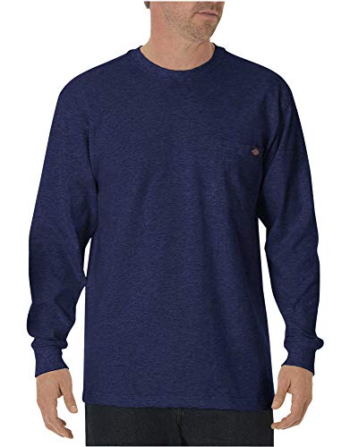 Dickies Big and Tall Herren Langarm Schwergewichts Rundhals-Shirt, Tiefes Blau, Mittel von Dickies