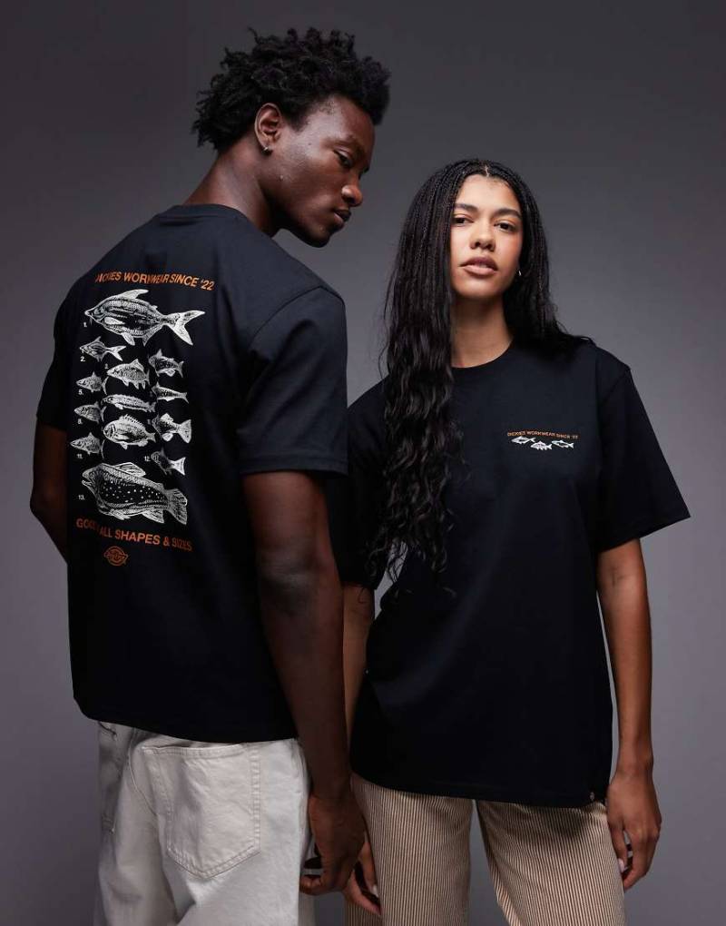 Dickies - Laryville - T-Shirt in Schwarz mit Grafikprint am Rücken von Dickies