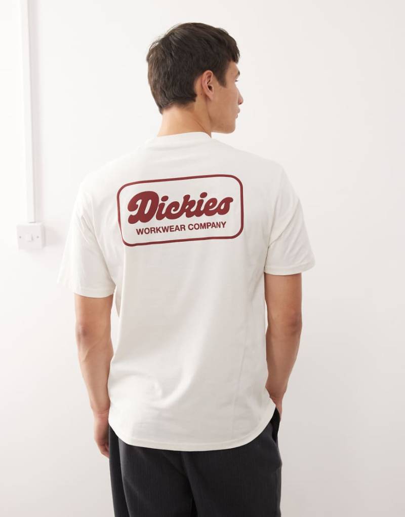 Dickies - Lewistown - T-Shirt in Wollweiß mit Logo-Rückenprint von Dickies