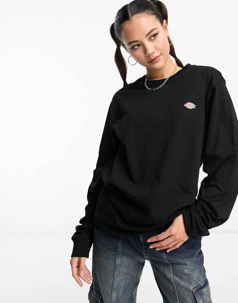 Dickies - Mapleton - Langärmliges Shirt in Schwarz mit kleinem Logo von Dickies