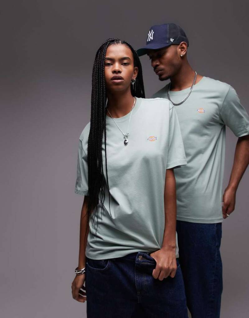 Dickies - Mapleton - T-Shirt in Hellgrün mit kleinem Logo von Dickies