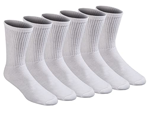 Dickies Herren Allzweck-Socken mit Kissen, erhältlich in M-XL (6, 12 Paar), Weiß (6 Paar), X-Large von Dickies