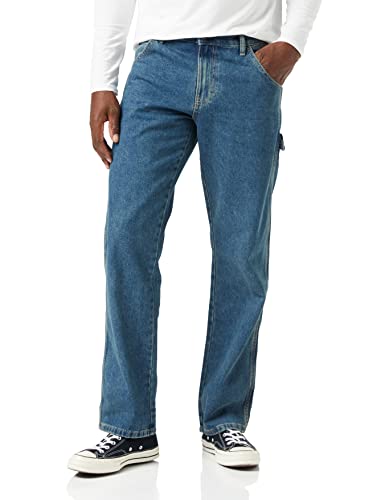Dickies, Herren, Dickies Denim-Utility-Jeans in Stone-Washed-Optik, legere Passform, TINTHERITAGE, 34W / 32L von Dickies
