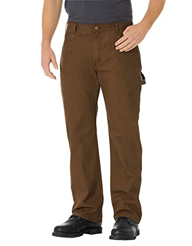 Dickies Men's Relaxed Straight Fit Lightweight Duck Carpenter Jean, Timber, 38W x 34L von Dickies