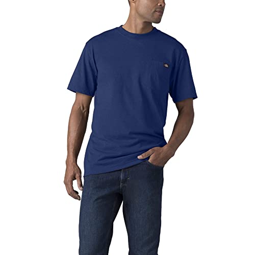 Dickies Men's Short Sleeve Heavyweight Crew Neck Pocket T-Shirt, Limoges Single Dye Heather, Large von Dickies