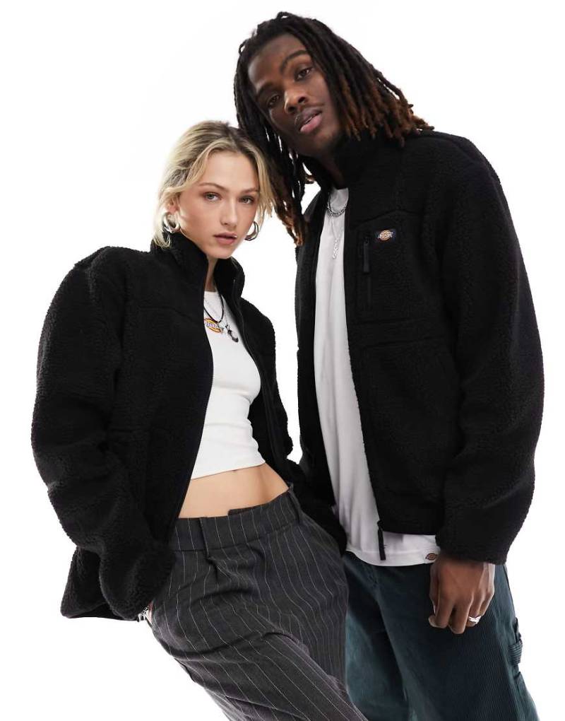 Dickies - Mountain Hope - Jacke in Schwarz aus hochflorigem Fleece Dickies - Mountain Hope - Jacke in Schwarz aus hochflorigem Fleece von Dickies