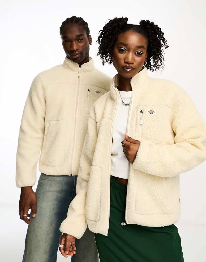 Dickies - Mountain Hope - Jacke in Stein aus hochflorigem Fleece-Neutral von Dickies