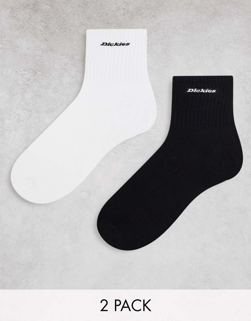 Dickies - New Carlyss - Socken in Schwarz und Weiß im 2er-Pack von Dickies