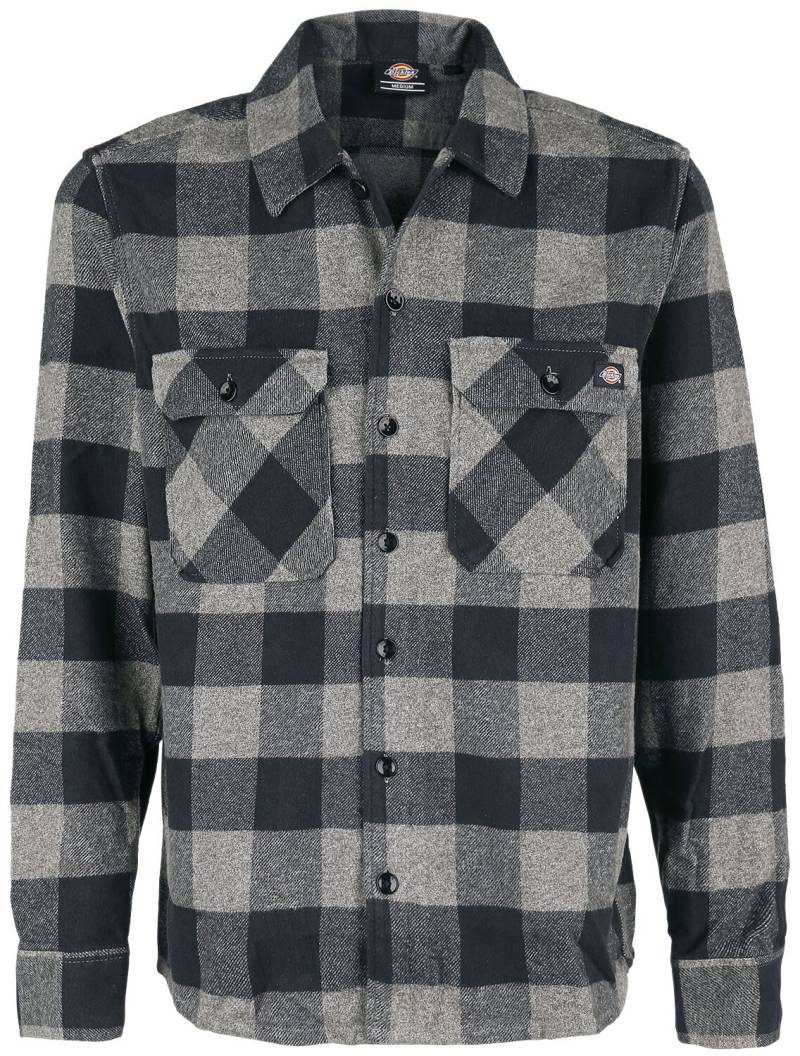 Dickies New Sacramento Shirt Langarmhemd grau in XXL von Dickies