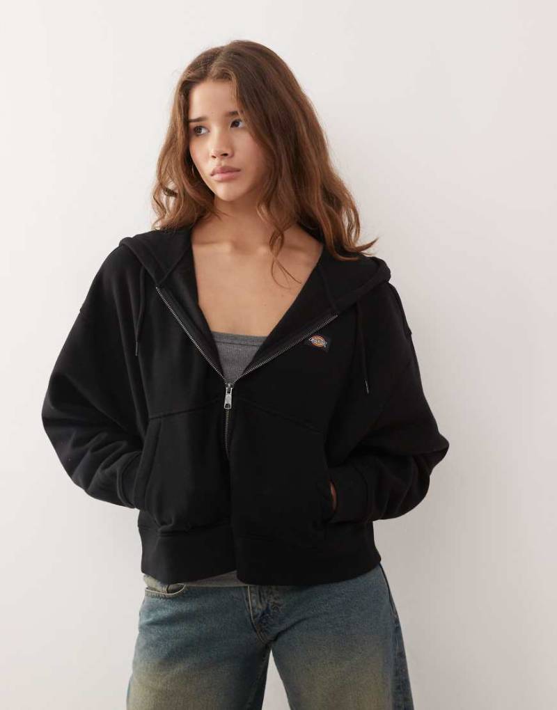 Dickies - Oakport - Kapuzenjacke in Schwarz mit Reißverschluss von Dickies