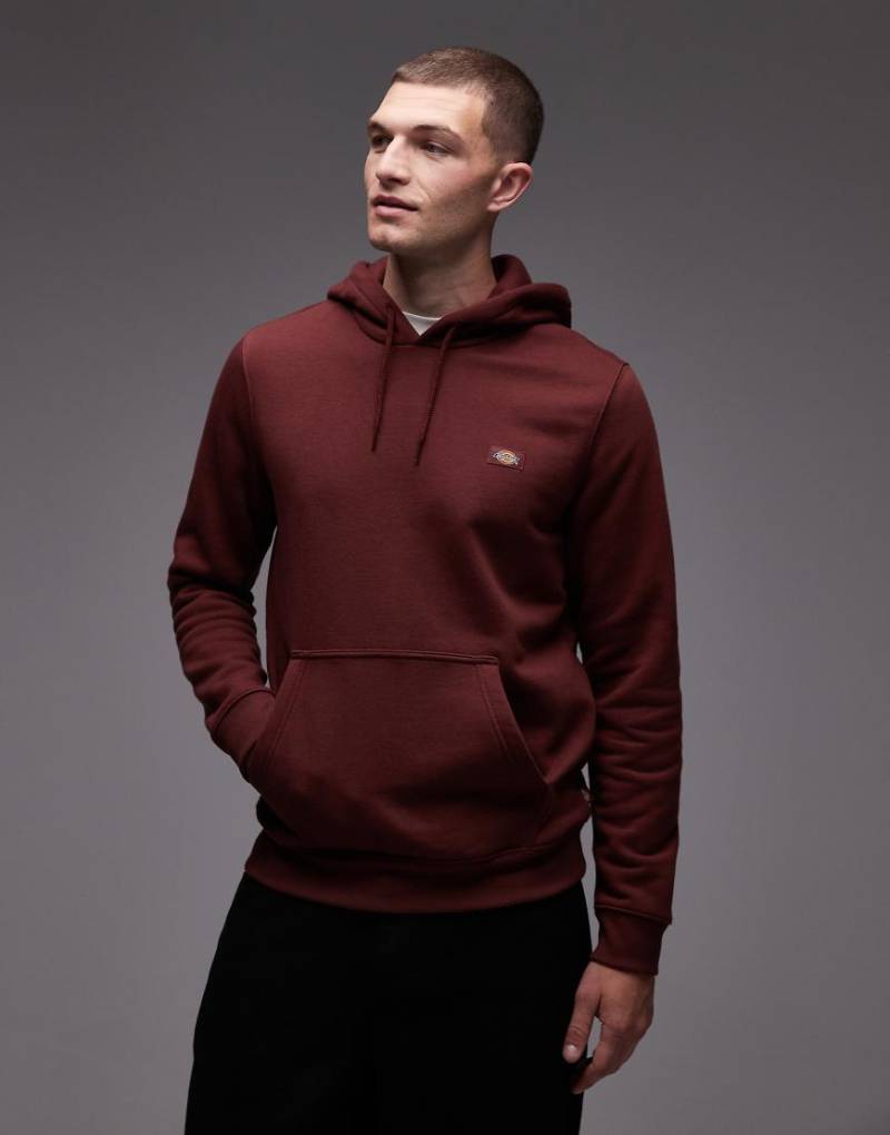 Dickies - Oakport - Kapuzenpullover in Burgunderrot von Dickies