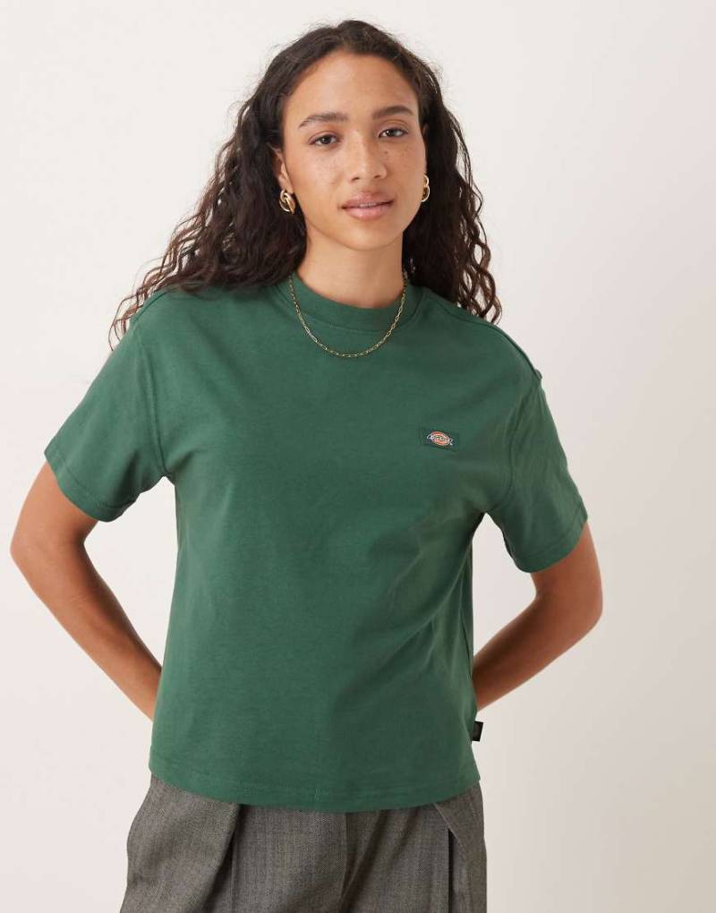 Dickies - Oakport - Kurzärmliges T-Shirt in Dunkelgrün-Bunt von Dickies