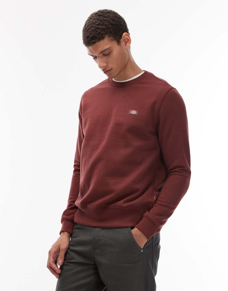 Dickies - Oakport - Sweatshirt in Burgunderrot von Dickies